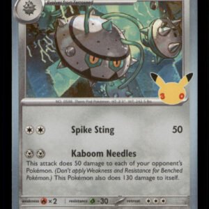 5e32b55df040b92b731203e3dbcd4517.jpg Ferrothorn 104/128 ME: 30th Celebration Holo TCG Pokemon LP