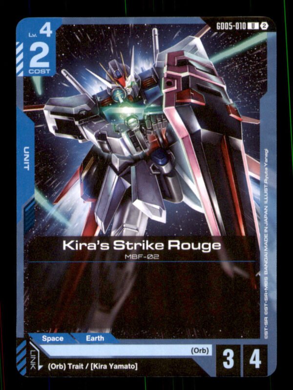 b8ca718265421e502ffa708a3387b493.jpg Kira's Strike Rouge GD05-010 Freedom Ascension Gundam NM