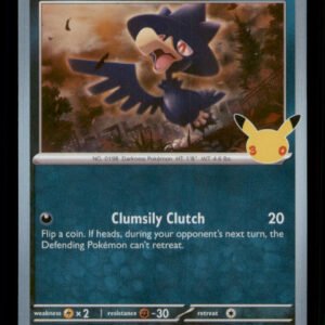 bcd4cb55e27ef3ca21e19d701f504411.jpg Murkrow 093/128 ME: 30th Celebration Holo TCG Pokemon LP