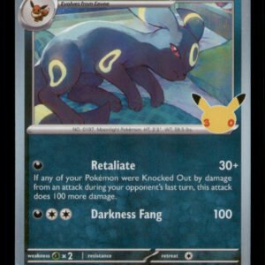 Umbreon 091/128 ME: 30th Celebration Holo TCG Pokemon LP