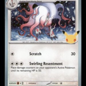 f757c5d571a30009e7f64d12b91e6ce6.jpg Hisuian Zoroark 123/128 ME: 30th Celebration Holo TCG Pokemon LP
