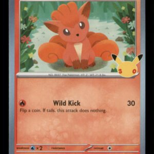 Vulpix 009/128 ME: 30th Celebration Holo TCG Pokemon LP