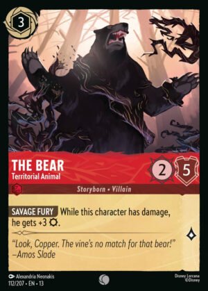 The Bear - Territorial Animal 112/204 Attack of the Vine! Disney Lorcana NM