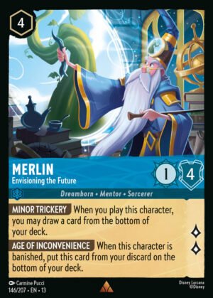 Merlin - Envisioning the Future 146/204 Attack of the Vine! Disney Lorcana NM