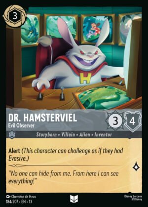 Dr. Hamsterviel - Evil Observer 184/204 — Disney Lorcana Attack of the Vine!