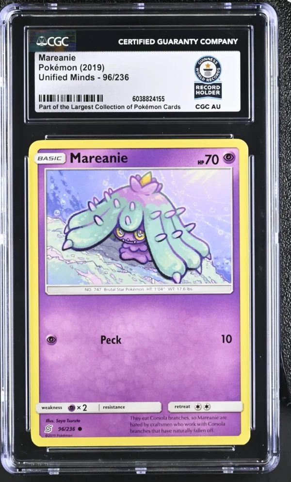 Mareanie 96/236 Unified Minds Pokemon CGC World Record Holder