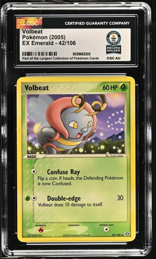 Volbeat 42/106 EX Emerald Pokemon CGC World Record Holder