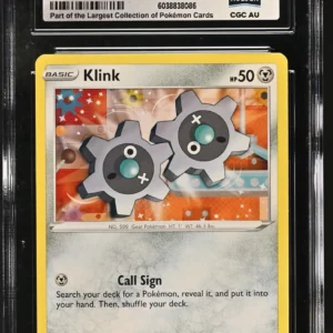 Klink 123/195 Silver Tempest Pokemon CGC World Record Holder