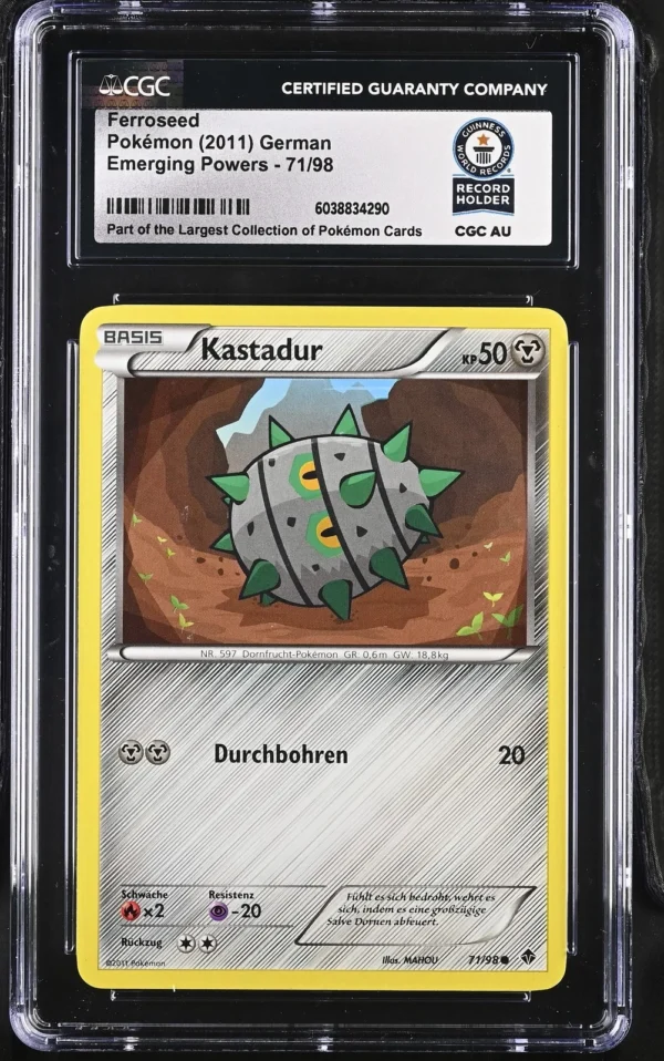 s-l1600-21.webp Ferroseed 71/98 Emerging Powers Pokemon German CGC World Record Holder
