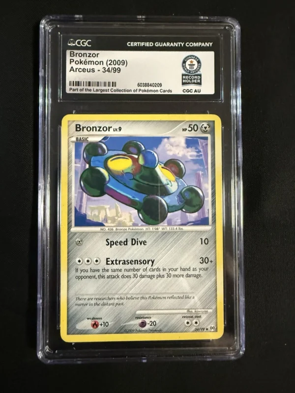 Bronzor 34/99 Arceus CGC Guinness World Record Holder Pokemon TCG 2009