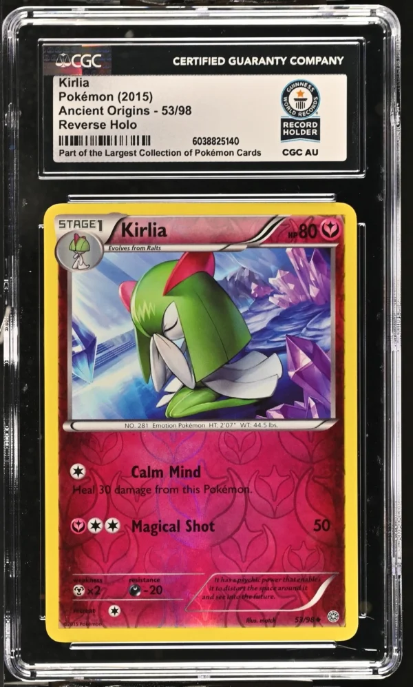 s-l1600-9.webp Kirlia 53/98 Reverse Holo Ancient Origins Pokemon CGC World Record Holder