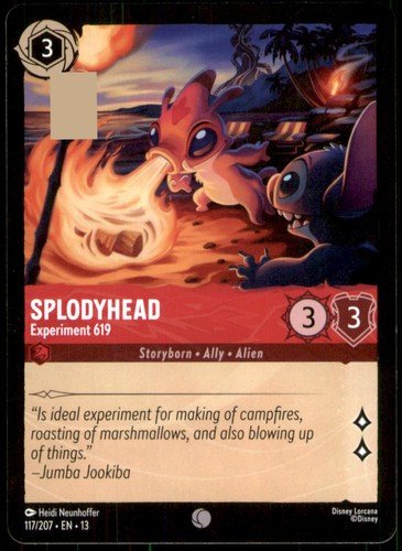 s-l500-11.jpg Splodyhead - Experiment 619 117/204 Attack of the Vine! Disney Lorcana NM