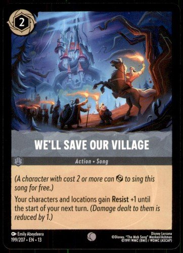 We'll Save Our Village 199/204 Attack of the Vine! Disney Lorcana NM