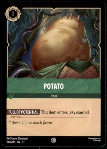s-l500-13.jpg Potato 105/204 Attack of the Vine! Disney Lorcana NM