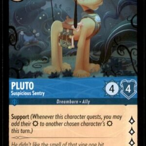 Pluto - Suspicious Sentry 161/204 Attack of the Vine! Disney Lorcana NM