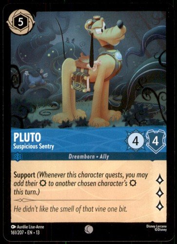 s-l500-14.jpg Pluto - Suspicious Sentry 161/204 Attack of the Vine! Disney Lorcana NM