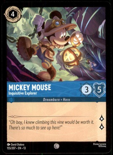 s-l500-15.jpg Mickey Mouse - Inquisitive Explorer 155/204 Attack of the Vine! Disney Lorcana