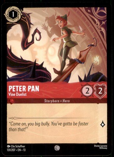 s-l500-16.jpg Peter Pan - Vine Duelist 131/204 Attack of the Vine! Disney Lorcana NM