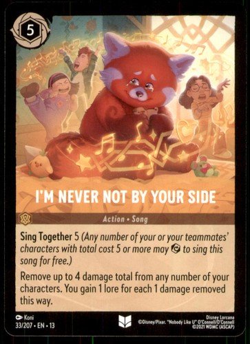 I'm Never Not by Your Side 33/204 Attack of the Vine! Disney Lorcana NM