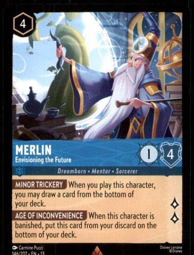 s-l500-3.jpg Merlin - Envisioning the Future 146/204 Attack of the Vine! Disney Lorcana NM