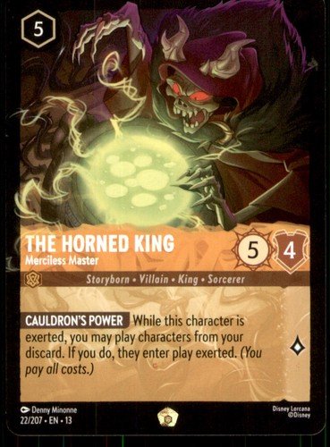 The Horned King - Merciless Master 22/204 Attack of the Vine! Disney Lorcana NM