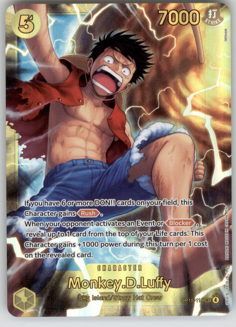 Monkey.D.Luffy OP15-119 Adventure on Kami's Island NM — front