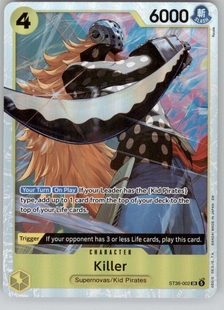 Killer ST36-002 Starter Deck 36: YELLOW Eustass"Captain"Kid NM — front
