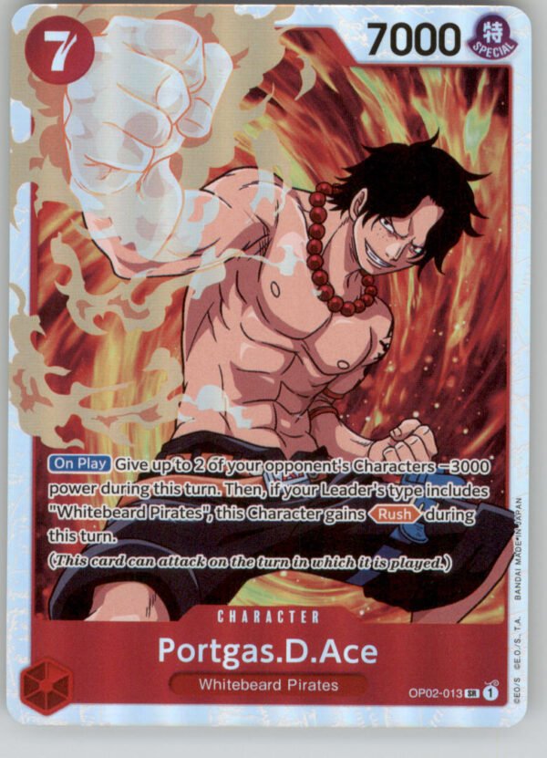 Portgas.D.Ace OP02-013 Paramount War NM — front