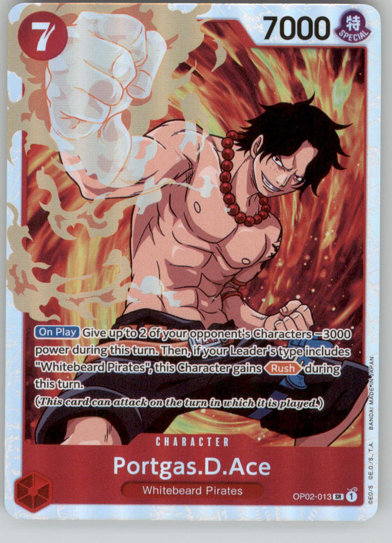 Portgas.D.Ace OP02-013 Paramount War NM — front