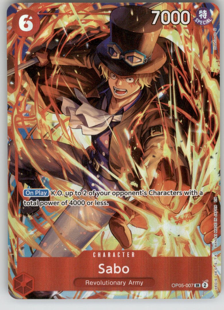 Sabo (Illustration Box Vol.5) OP05-007 One Piece Promotion Cards NM — front