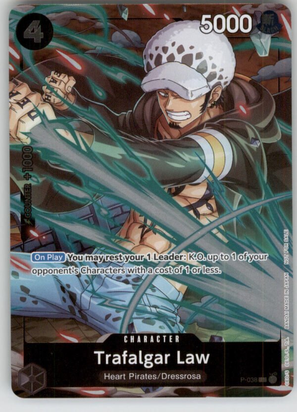 Trafalgar Law (Event Pack Vol. 4) P-038 One Piece Promotion Cards NM — front