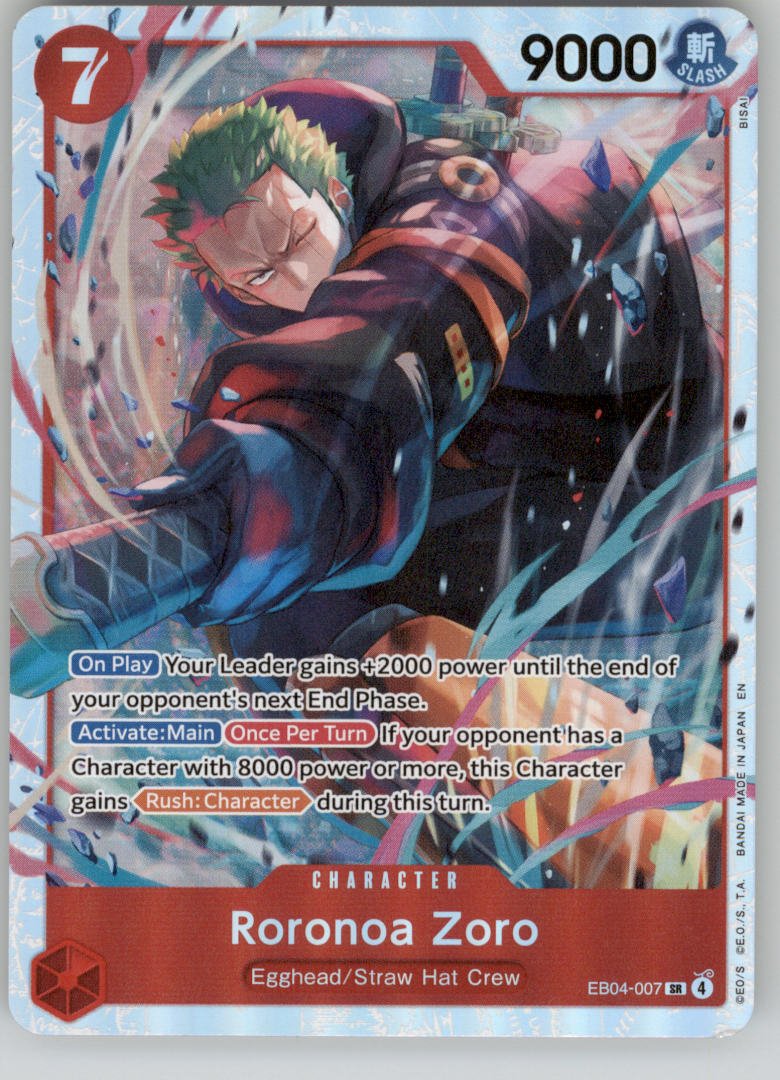 Roronoa Zoro EB04-007 Adventure on Kami's Island NM — front