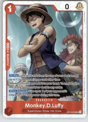 Monkey.D.Luffy OP14-013 The Azure Sea's Seven NM — front