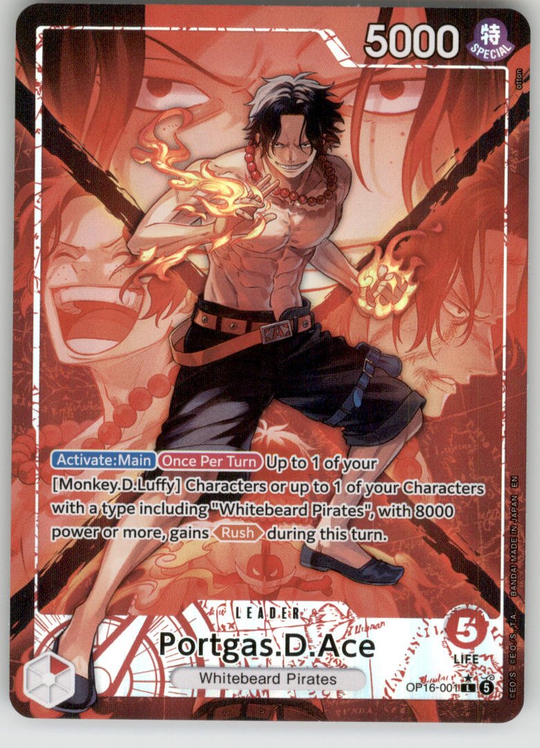 Portgas.D.Ace (001) (Alternate Art) OP16-001 The Time of Battle NM — front