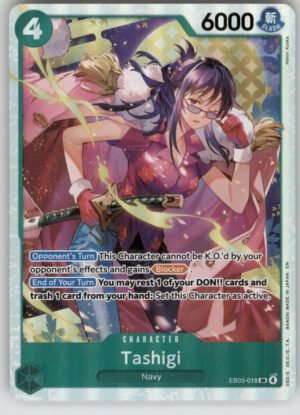Tashigi EB03-018 Extra Booster: One Piece Heroines Edition NM — front