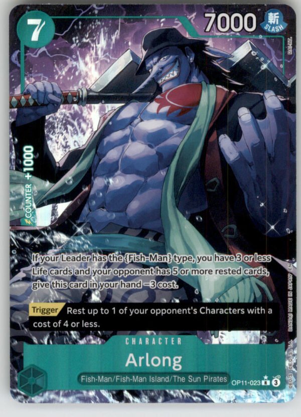 Arlong (Alternate Art) OP11-023 A Fist of Divine Speed NM — front