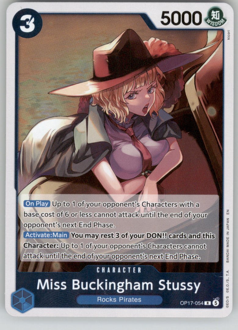 Miss Buckingham Stussy OP17-054 The World's Strongest Warriors NM — front