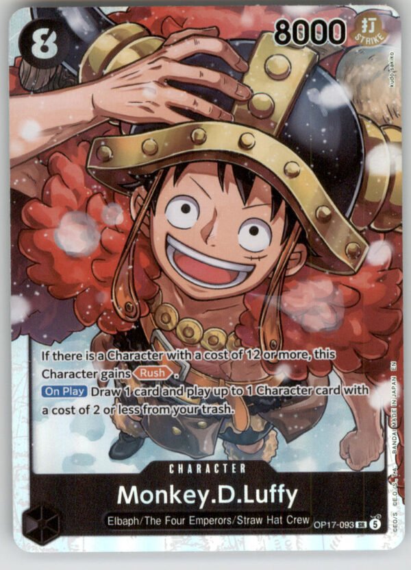 Monkey.D.Luffy (093) OP17-093 The World's Strongest Warriors NM — front