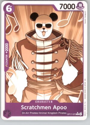 Scratchmen Apoo (Pandaman Art) OP17-070 The World's Strongest Warriors NM — front