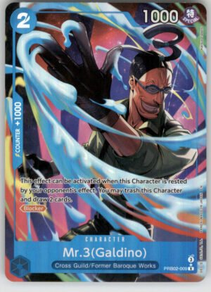 Mr.3(Galdino) (Alternate Art) PRB02-009 Premium Booster -The Best- Vol. 2 NM — front