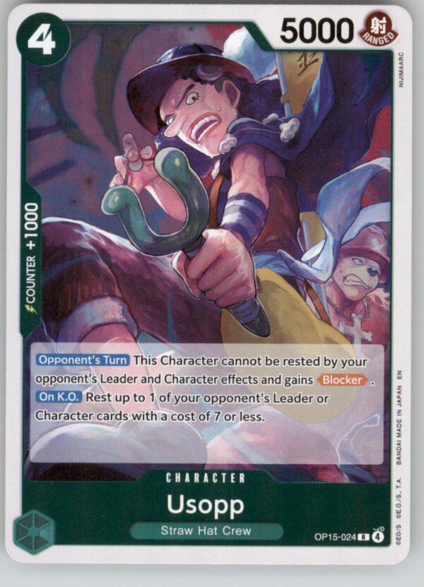 Usopp OP15-024 Adventure on Kami's Island NM — front
