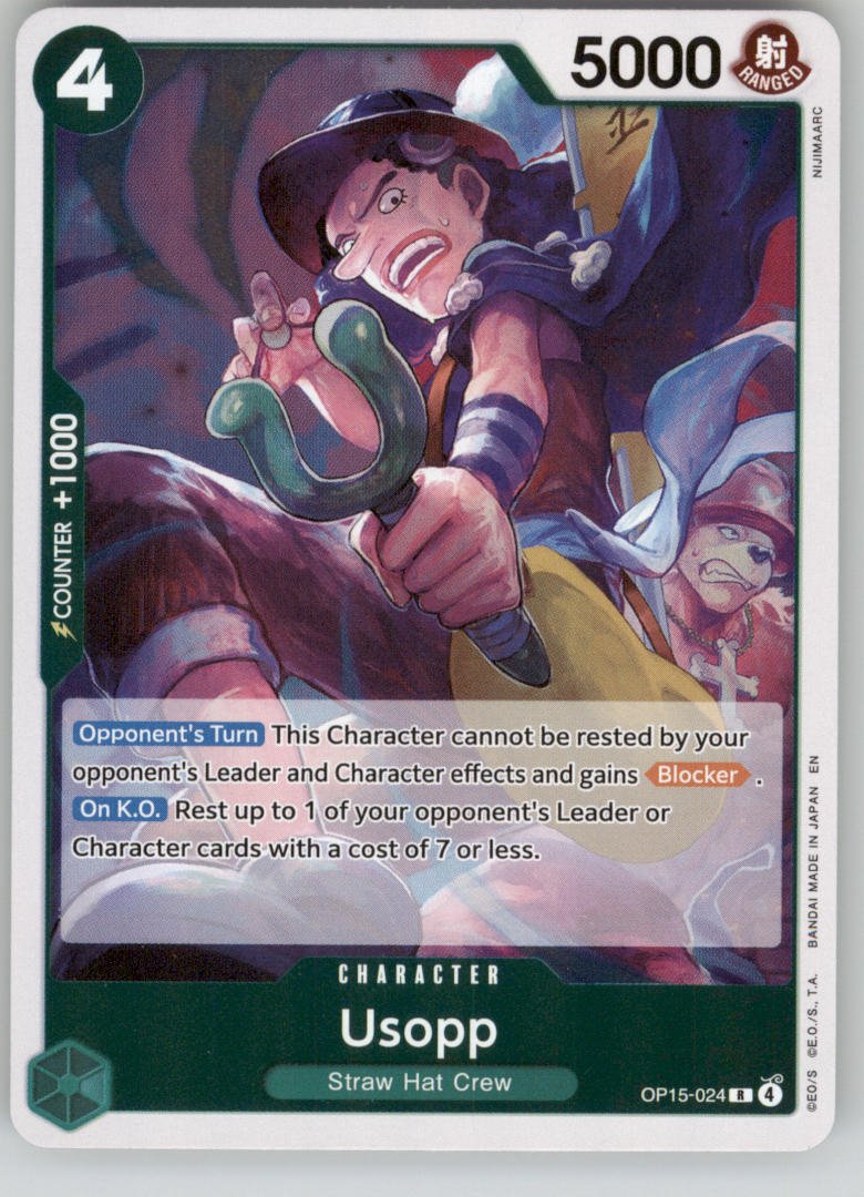 Usopp OP15-024 Adventure on Kami's Island NM — front