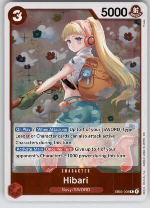 Hibari EB03-008 Extra Booster: One Piece Heroines Edition NM — front