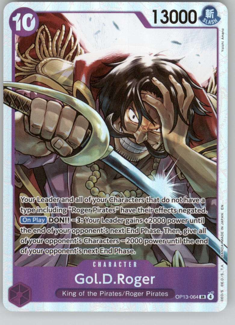 Gol.D.Roger (064) OP13-064 Carrying On His Will NM — front