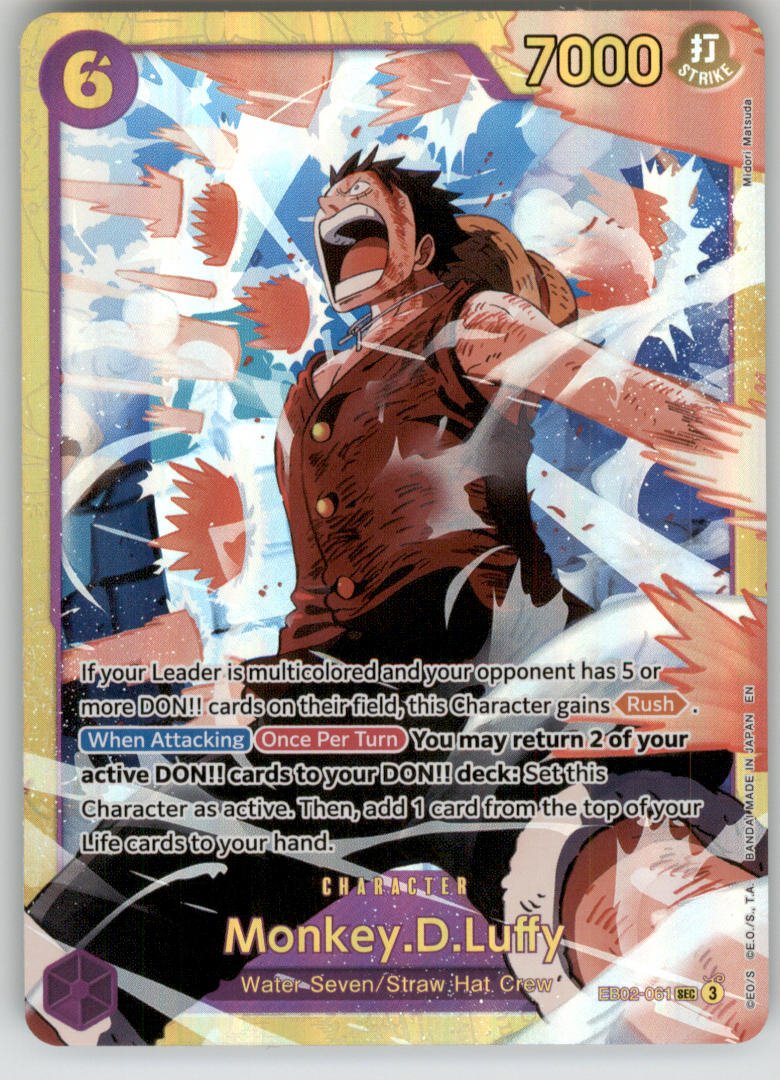 Monkey.D.Luffy (Reprint) EB02-061 Premium Booster -The Best- Vol. 2 NM — front