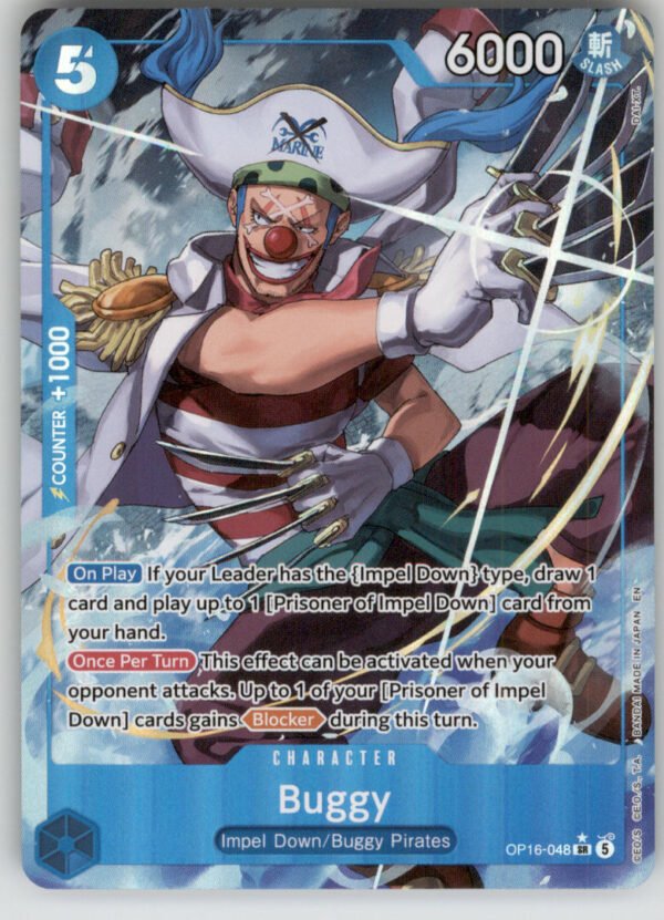 Buggy (048) (Alternate Art) OP16-048 The Time of Battle NM — front