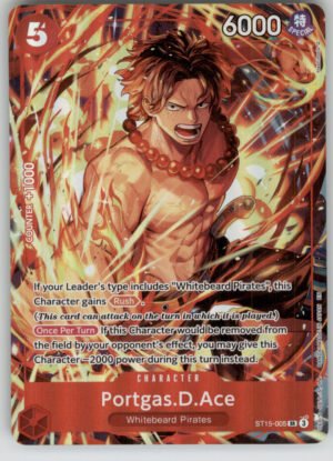Portgas.D.Ace (Illustration Box Vol.5) ST15-005 One Piece Promotion Cards NM — front