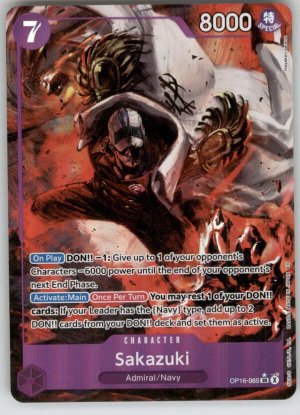 Sakazuki (Alternate Art) OP16-065 The Time of Battle NM — front
