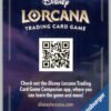 Disney Lorcana Reign of Jafar Puzzle Insert Version 1 Middle Left English NM back scan