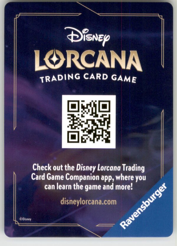 Disney Lorcana Reign of Jafar Lore Card 17 of 19 English NM back scan